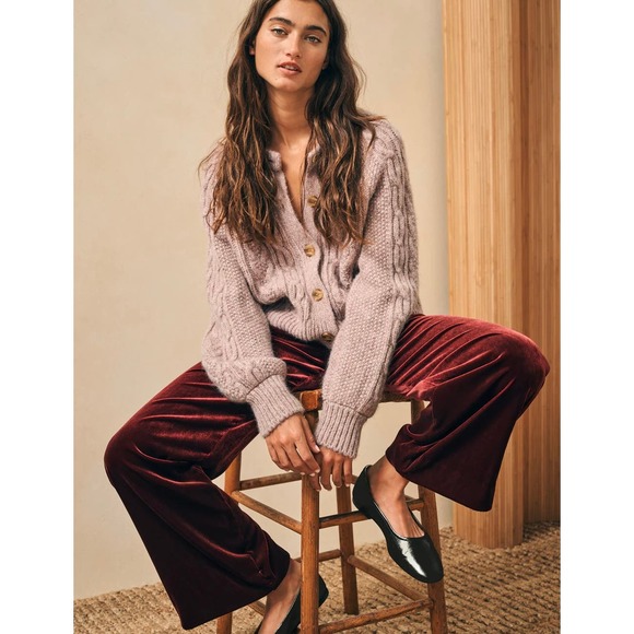 Faherty | Pants & Jumpsuits | Faherty Pants Womens Large Maroon Banner ...